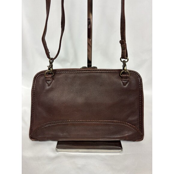 Free People We the Free Traveler Bag Wallet Crossbody Brown Leather Convertible - Picture 2 of 16